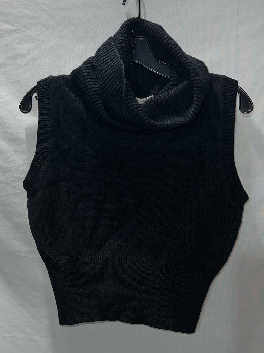 Altar'd State Black‎ Sleeveless Turtleneck Knit Pullover